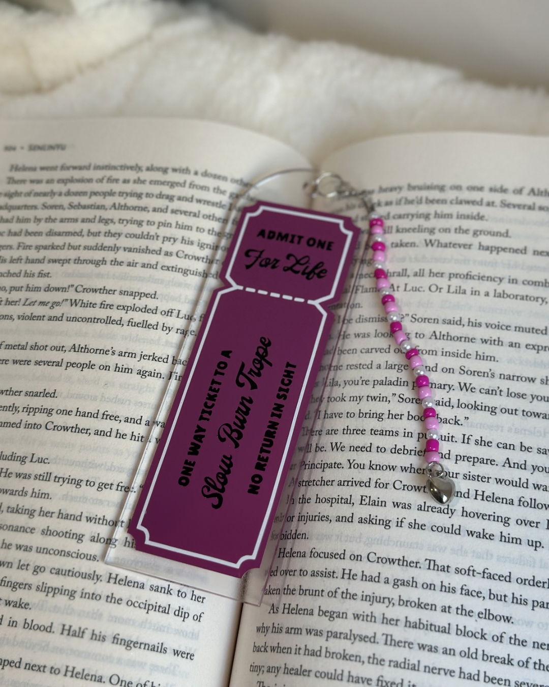Acrylic Bookmark | Trope Tickets