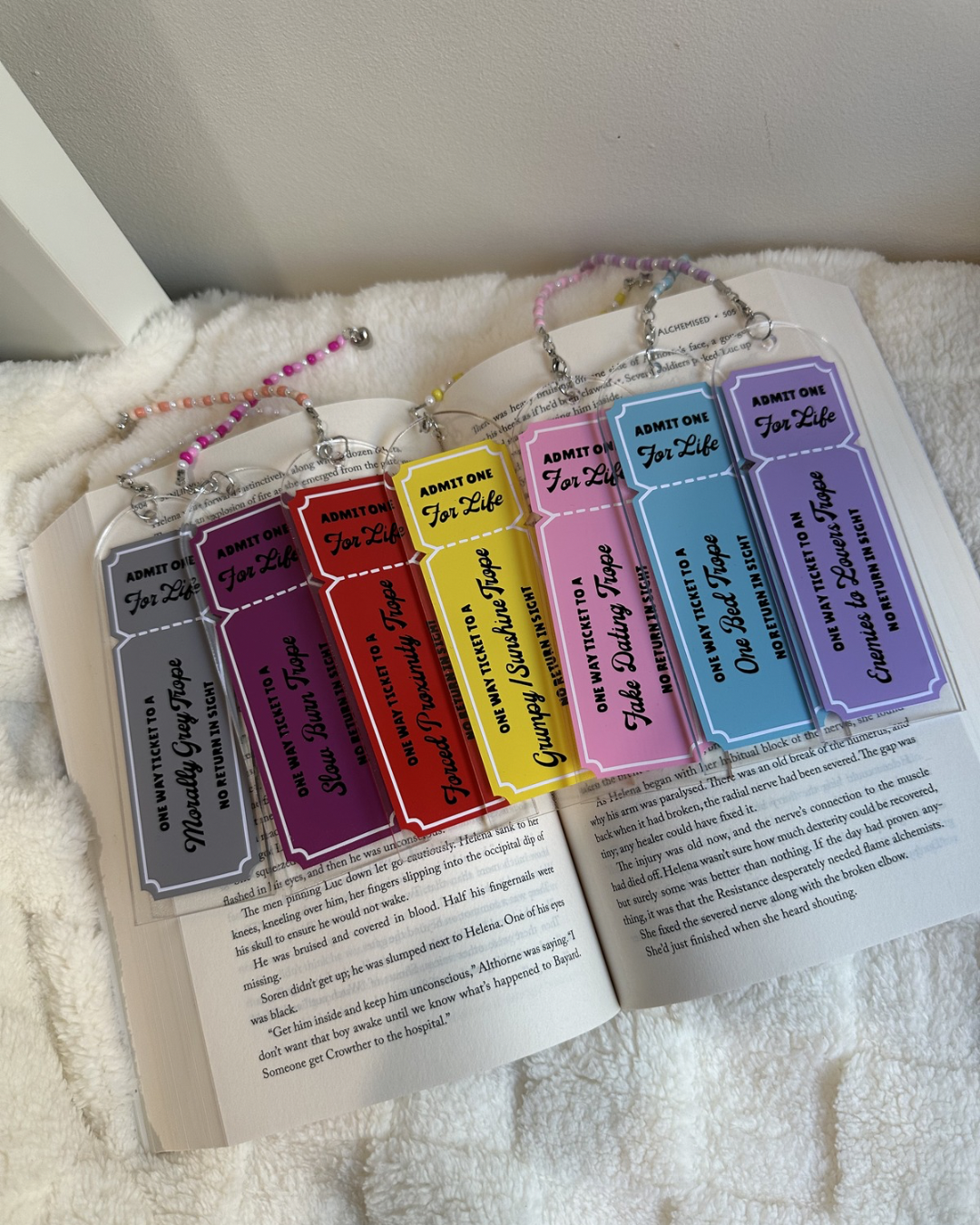 Acrylic Bookmark | Trope Tickets
