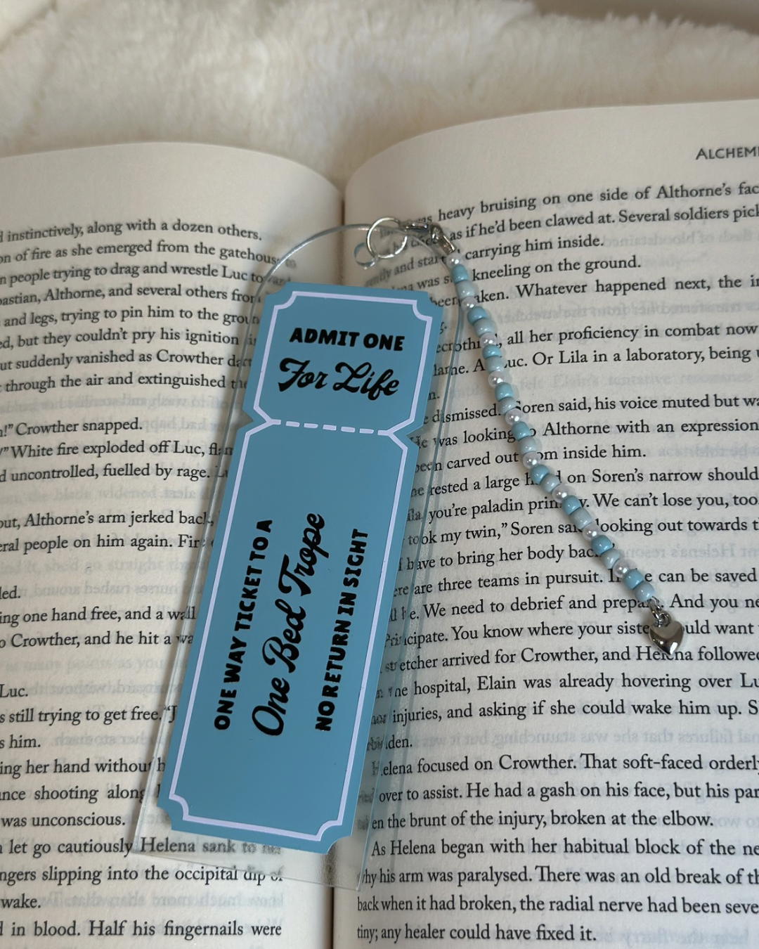 Acrylic Bookmark | Trope Tickets