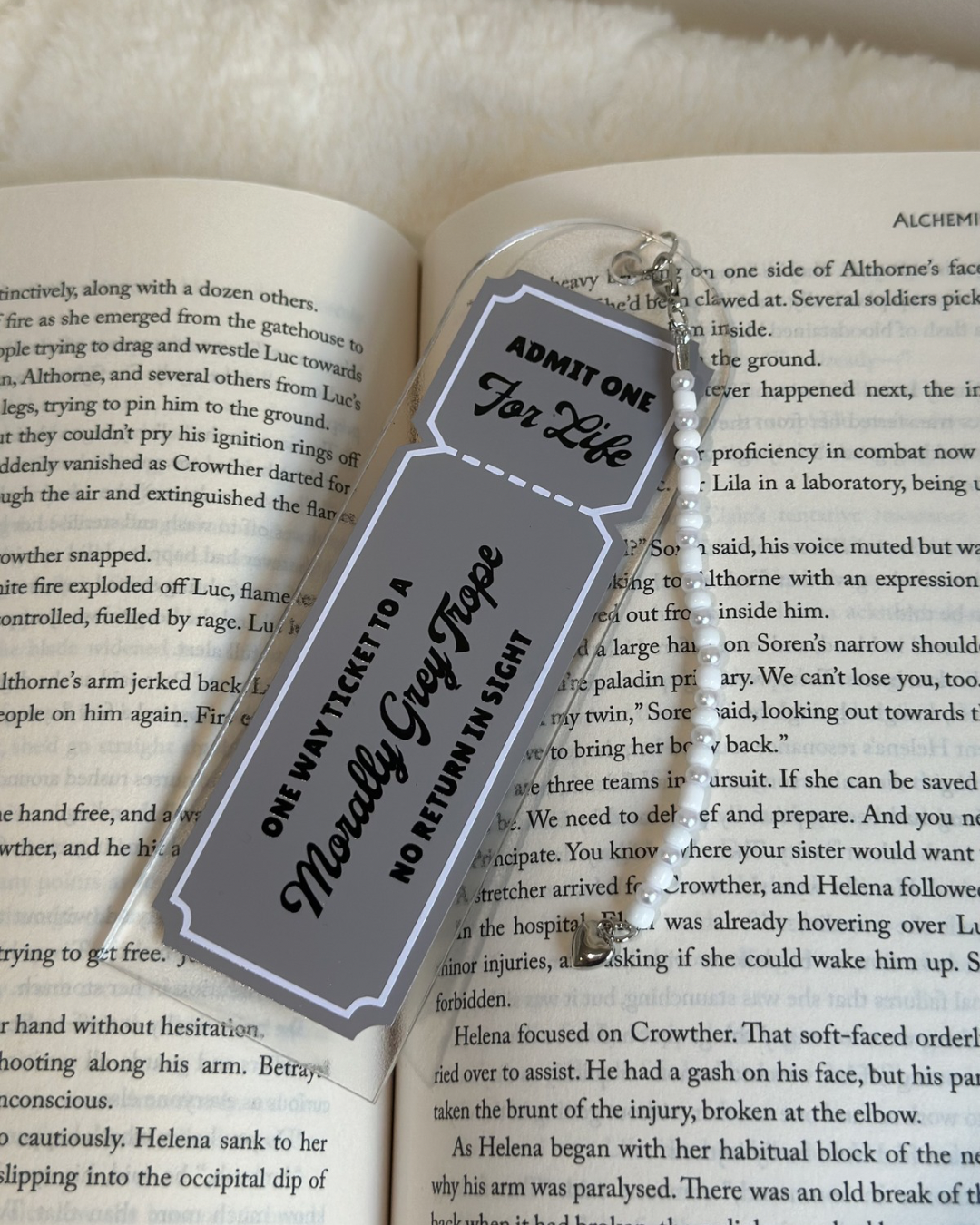 Acrylic Bookmark | Trope Tickets