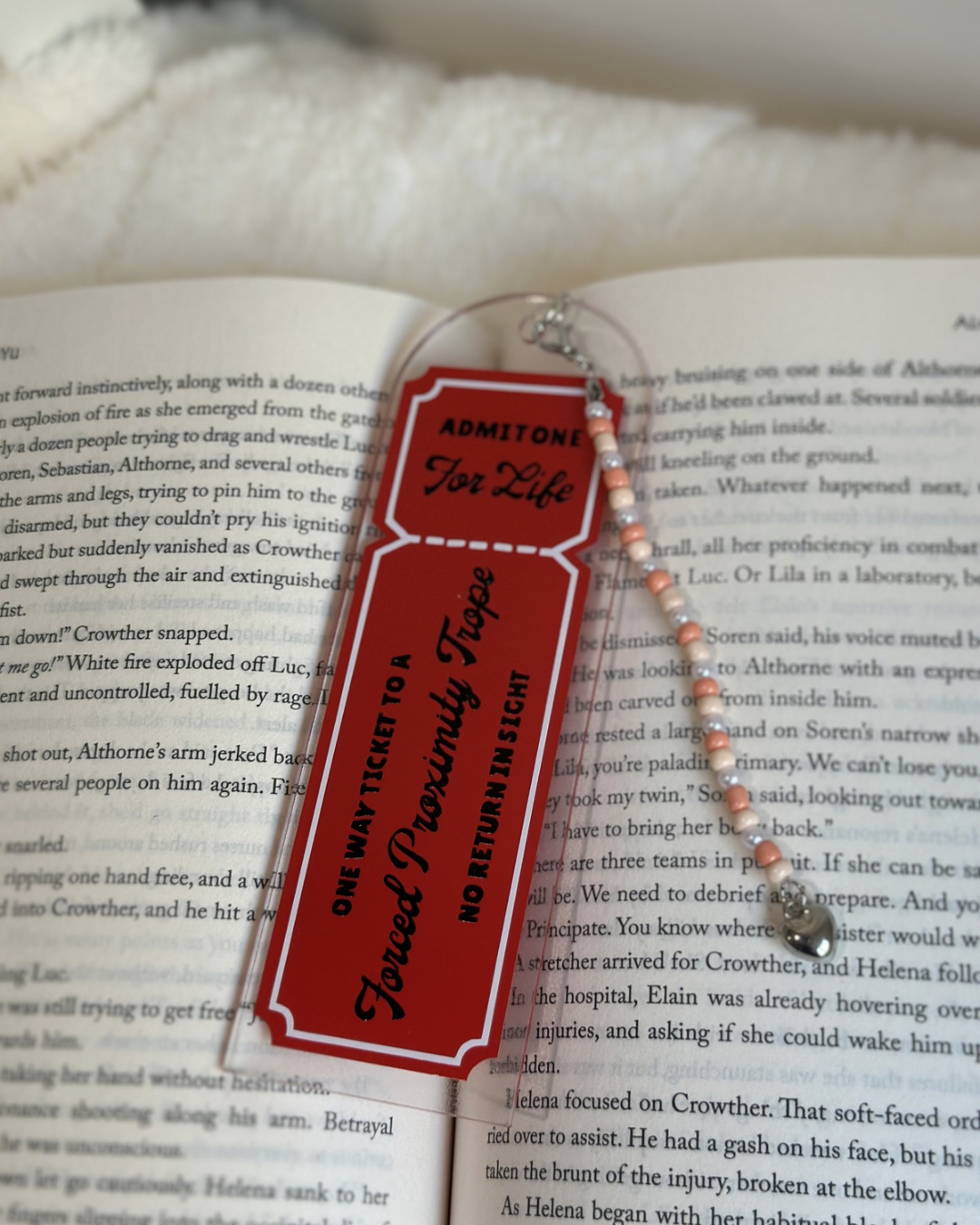 Acrylic Bookmark | Trope Tickets
