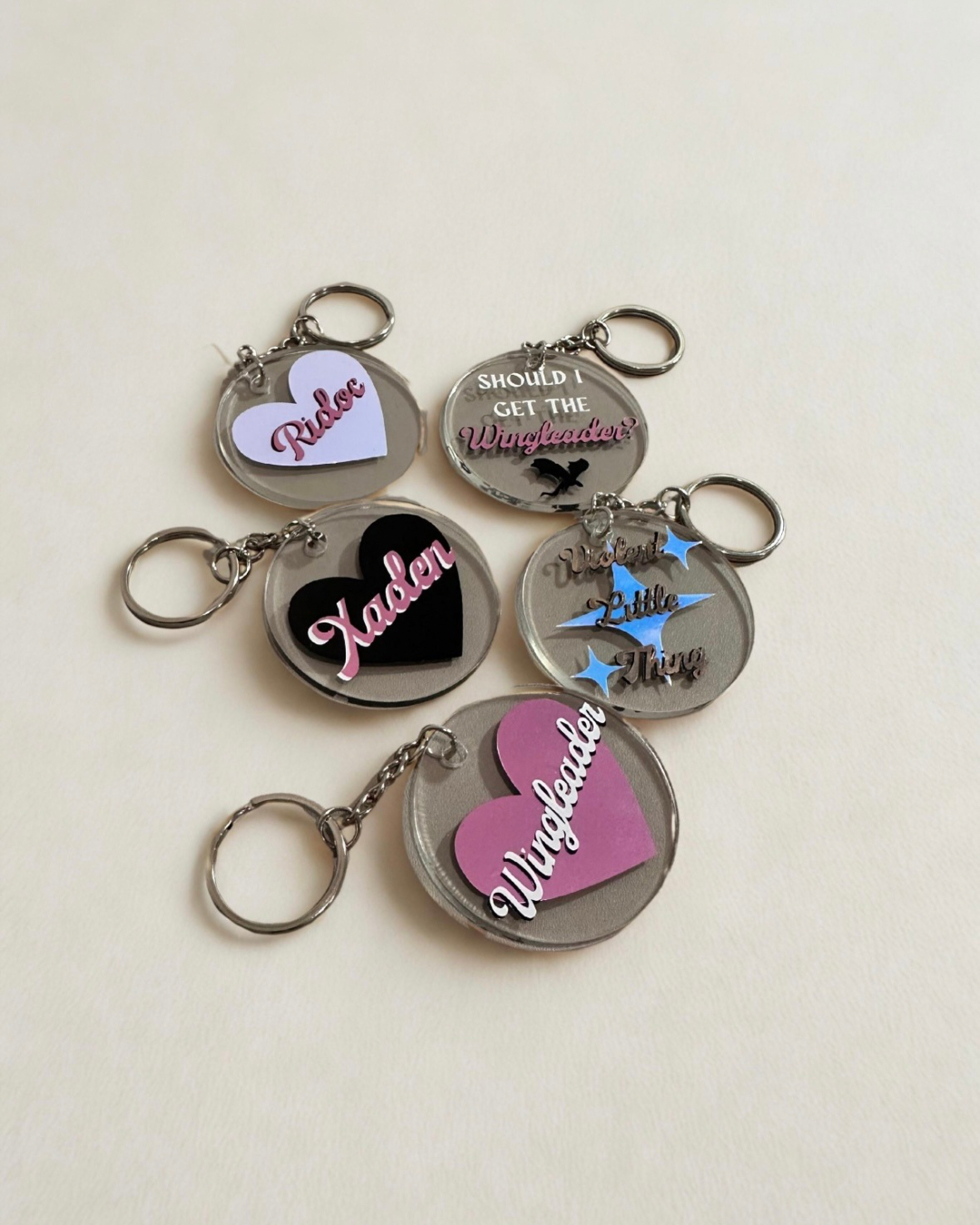 Fourth Wing Acrylic Keyrings