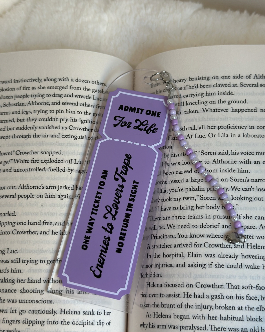 Acrylic Bookmark | Trope Tickets